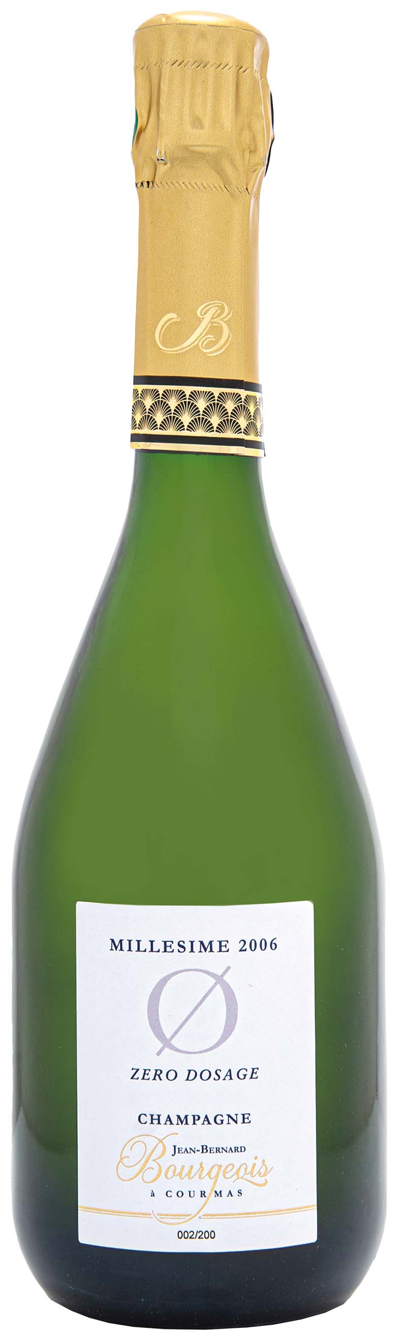 Jean Bernard Bourgeois Champagne AOC Pas Dosé Millésimé