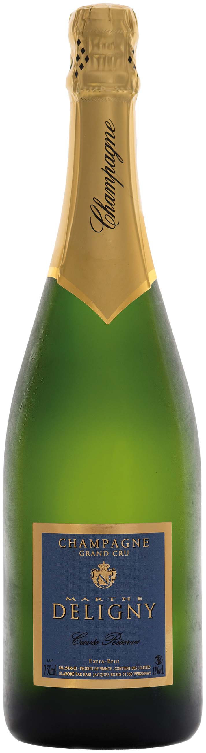 Jacques Busin Marthe Deligny Champagne AOC Extra Brut Grand Cru