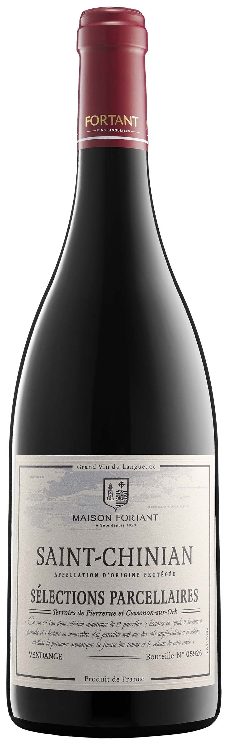 Maison Fortant Saint-Chinian AOC Sélection Parcellaires