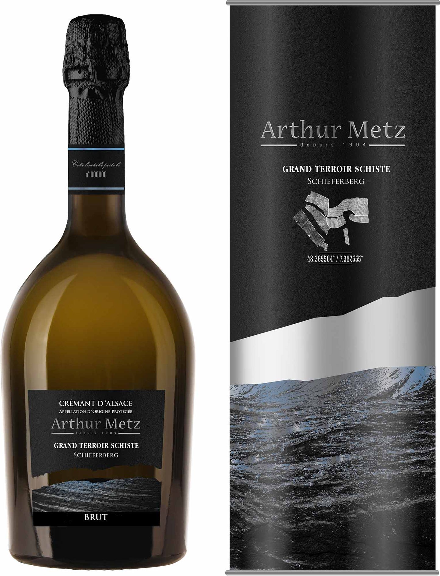 Arthur Metz Grand Terroir Schiste Crémant d'Alsace AOC in Tube